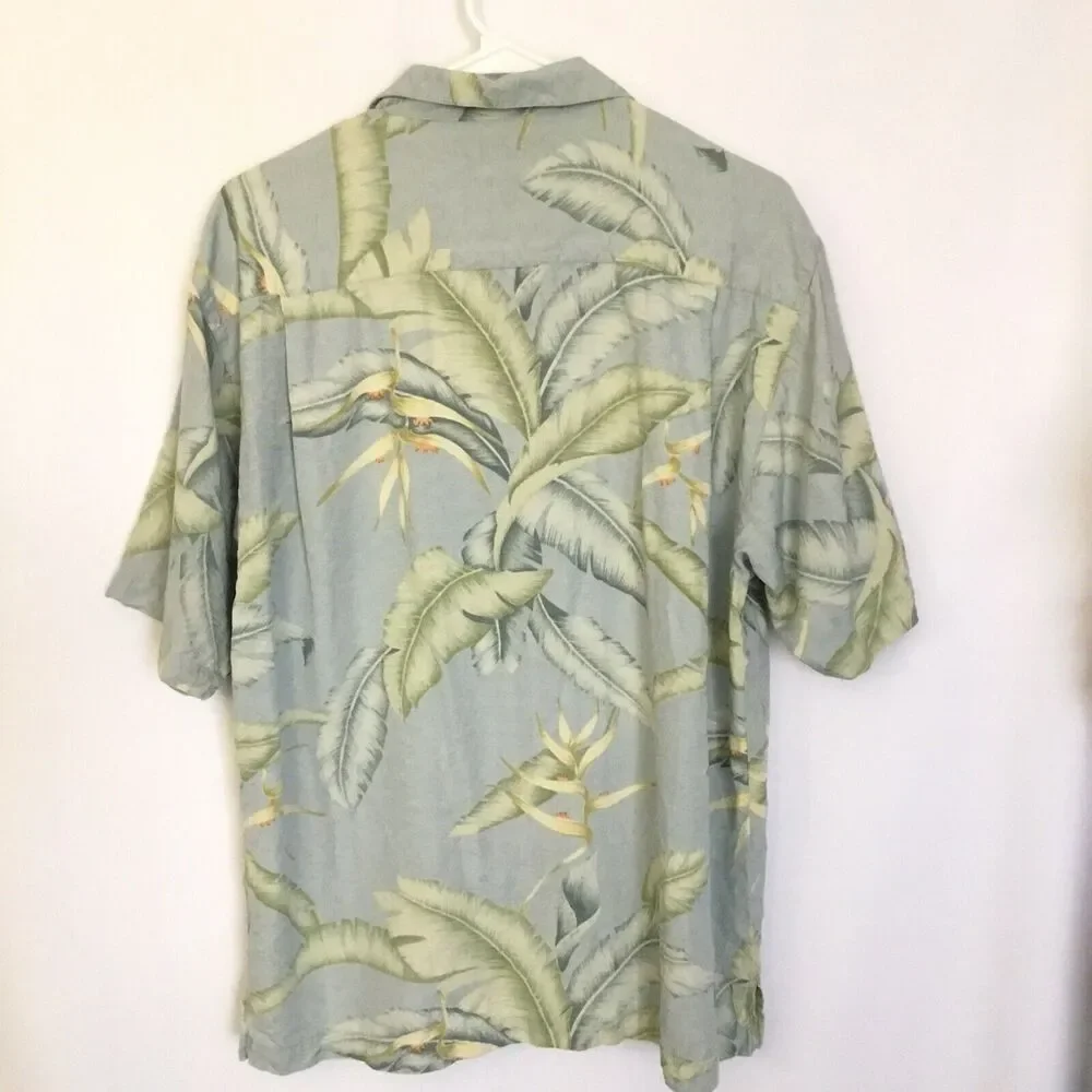 TOMMY BAHAMAS 100% SILK SHIRT SZ M